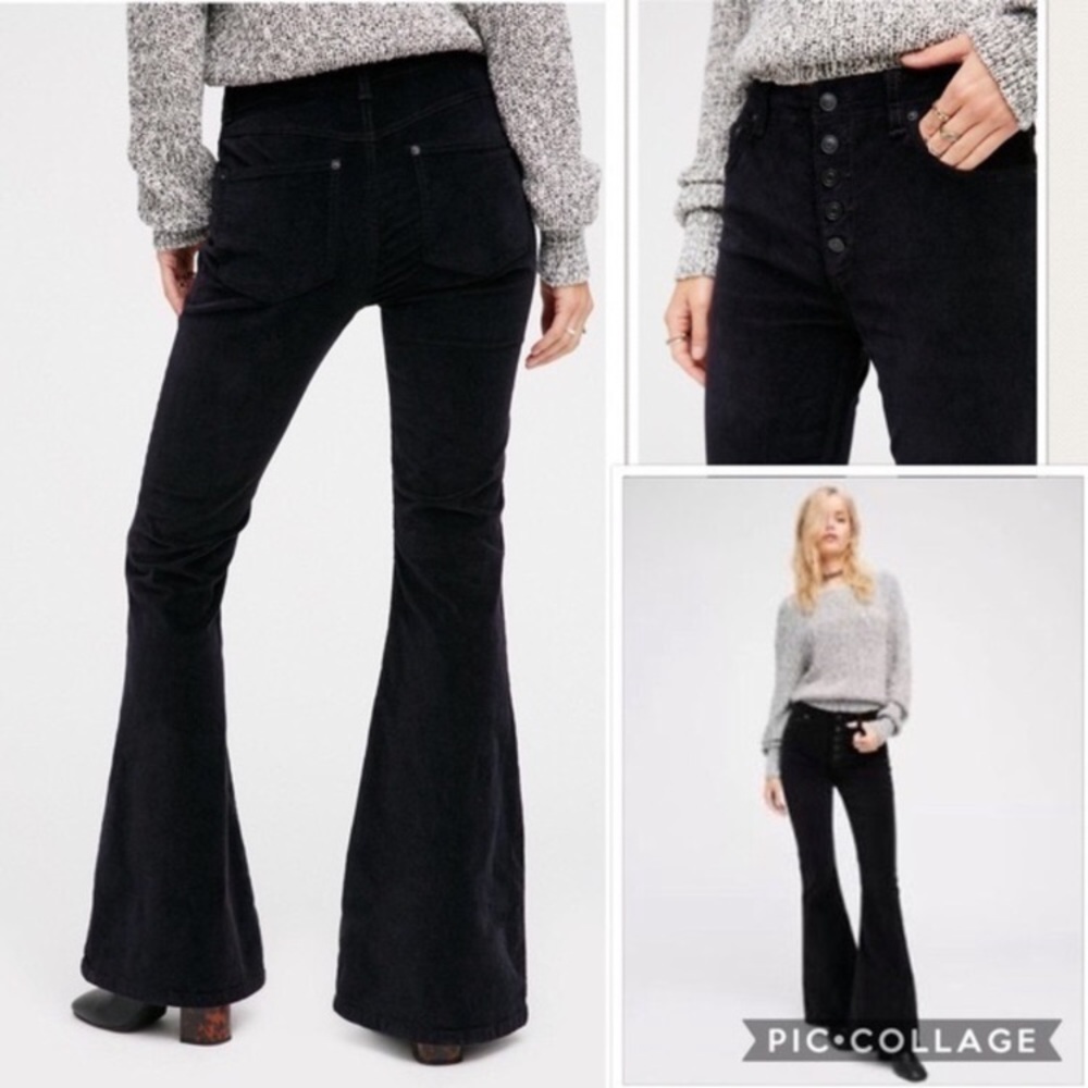 FP black flare jeans